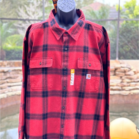Carhartt Other - CARHARTT LOOSE FIT HEAVYWEIGHT FLANNEL SHIRT 3XL